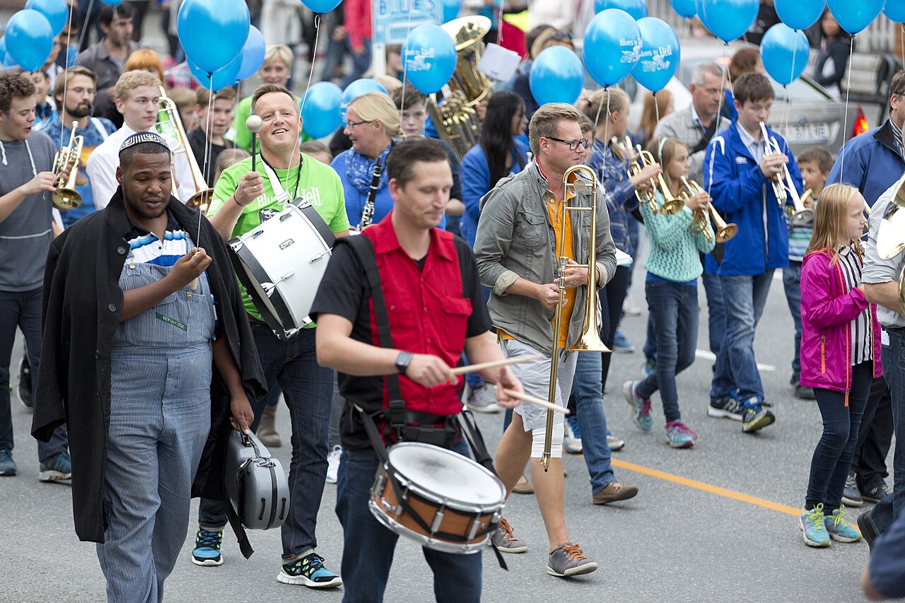 Gateparade under Blues in Hell festivalen i 2014