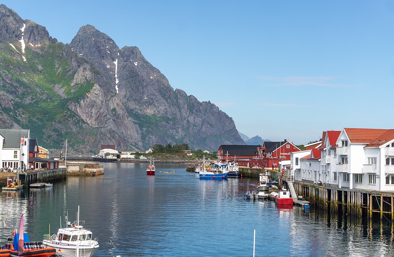 Henningsvær fiskevær i Lofoten, vert for bluesfestivalen Codstock