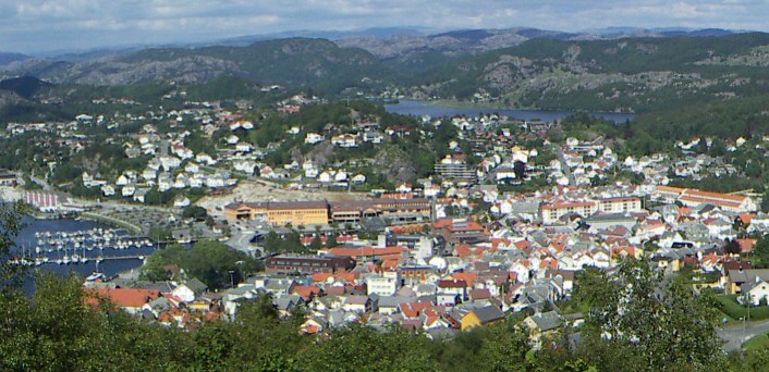 Egersund sentrum, vert for Dalane Bluesfestival