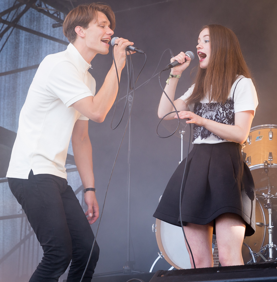 Sigrid Raabe på scenen under Stavernfestivalen