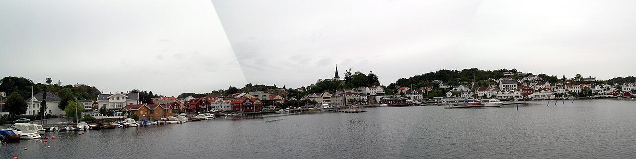 Panorama over Grimstad