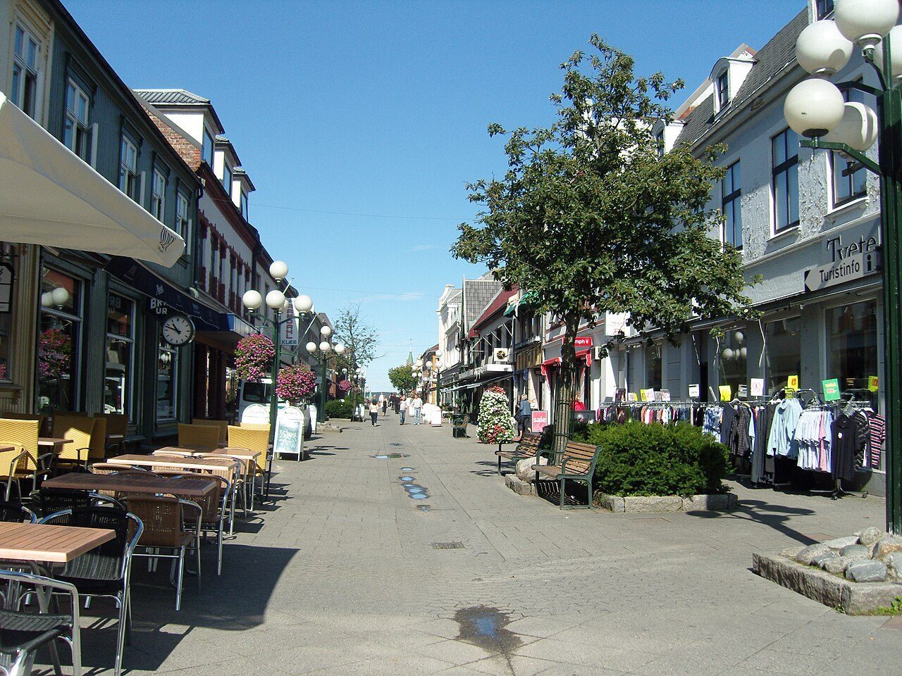 Gågata i Sarpsborg sentrum